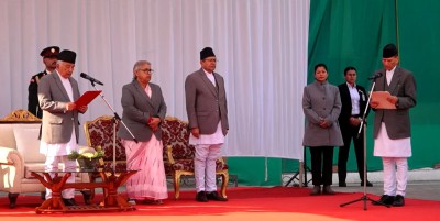  नवनियुक्त परराष्ट्रमन्त्री शर्माद्वारा शपथ ग्रहण 